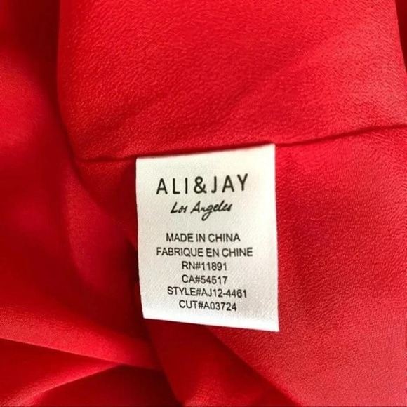 ALI & JAY Tiered Bodice Halter in Red Size M - Picture 13 of 15